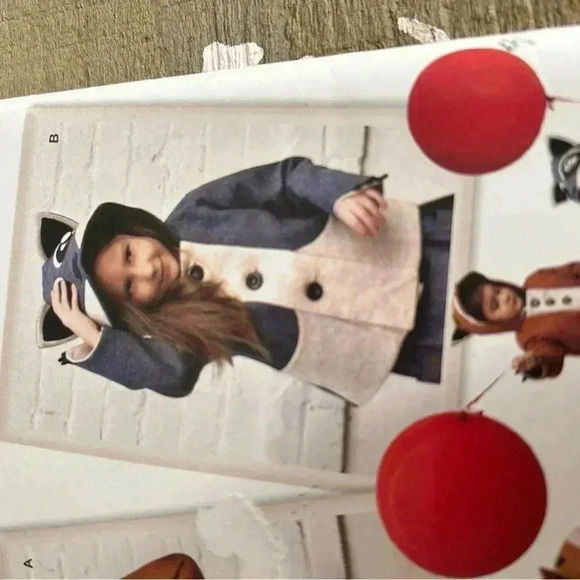 5/$25 Fox kid jacket size 3 sewing pattern simplicity 1477 - Picture 3 of 6
